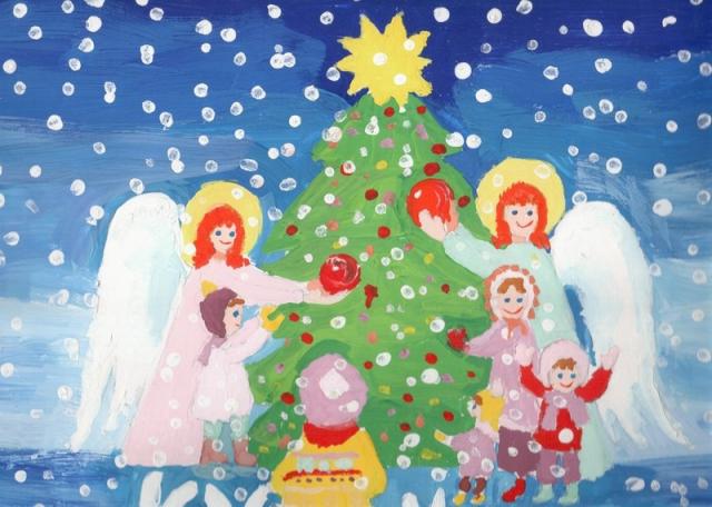 «С Рождеством», Лукашова Варя, 6 лет